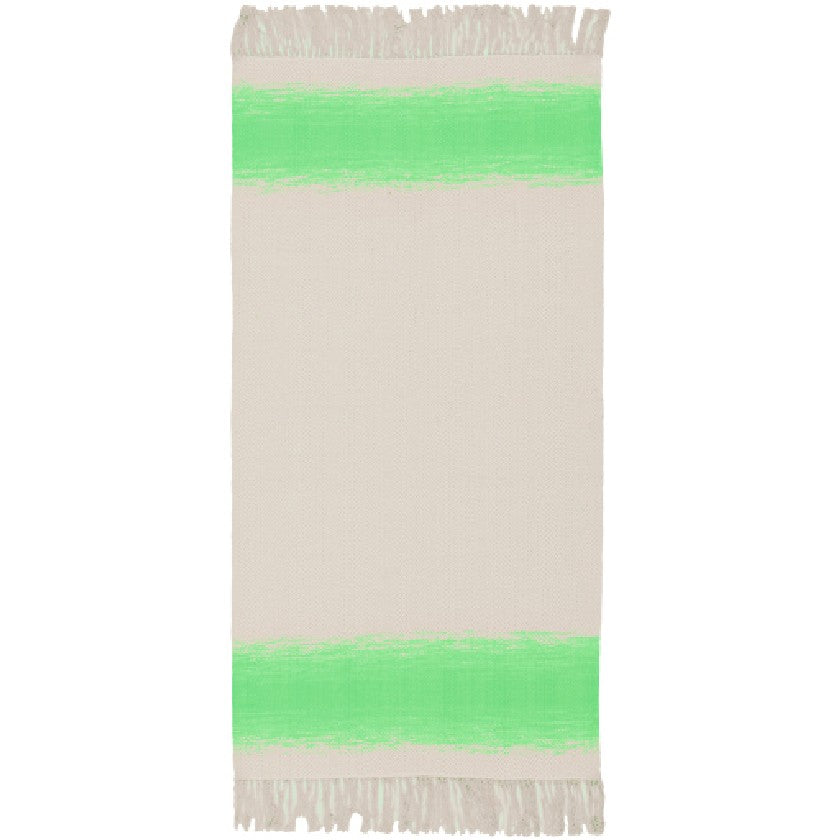 Snowflake Modern Grass Green/Beige Area Rug