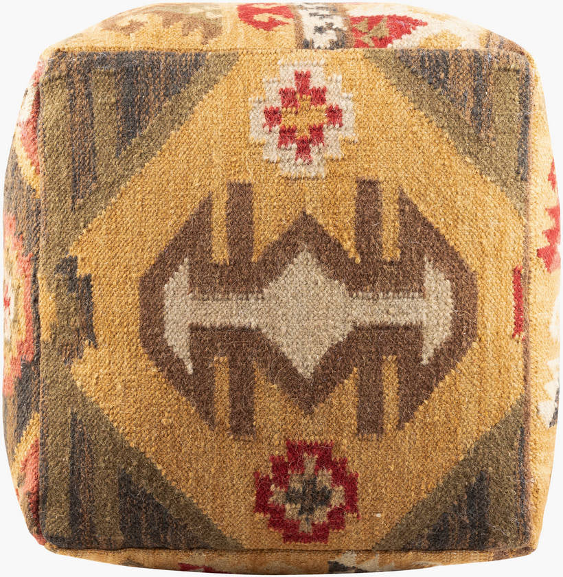 Gloggnitz Dark Brown Pouf