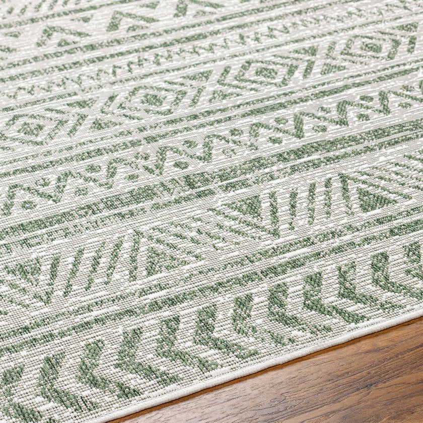 Goff Global Moss Green Area Rug