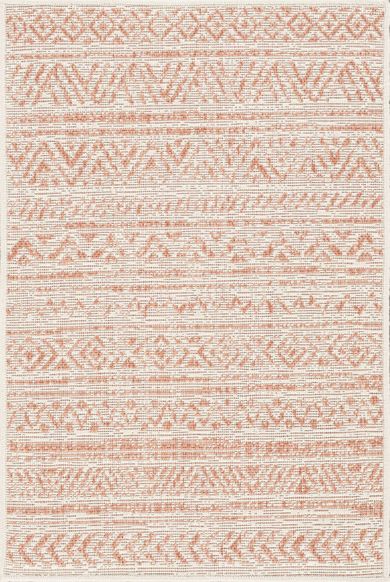 Goff Global Coral Pink Area Rug