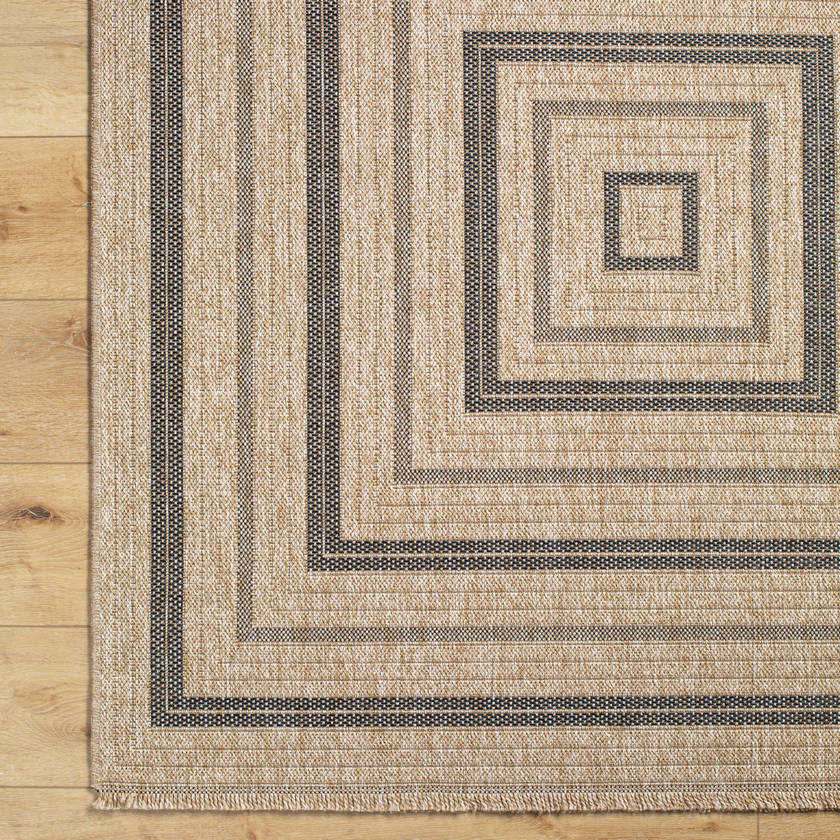 Emiko Cottage Beige/Black Area Rug