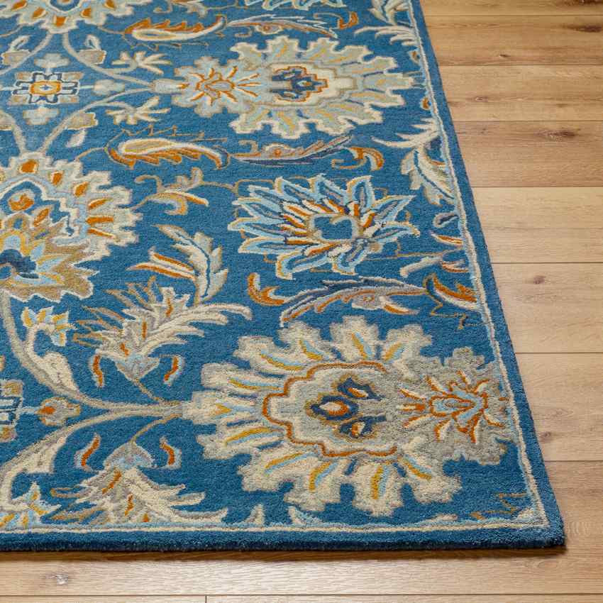 Lyon Traditional Denim Area Rug