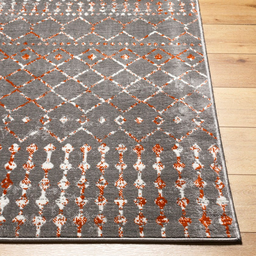 Olburgen Global Medium Gray Area Rug