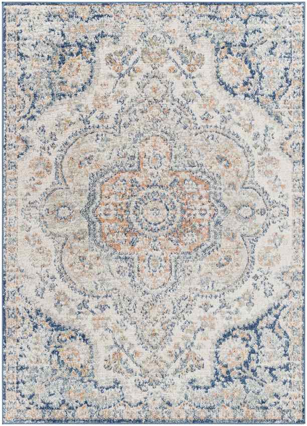 Lola Traditional Dark Blue Area Rug