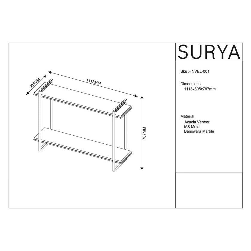 Franklin White Console Table