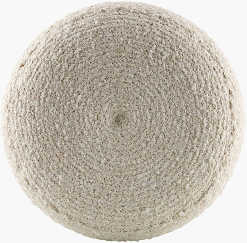 Shanna Ivory Pouf
