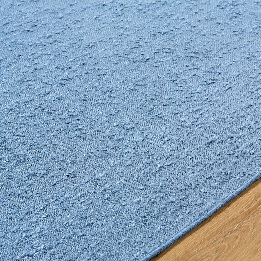 Tracy Cottage Slate Blue Washable Area Rug