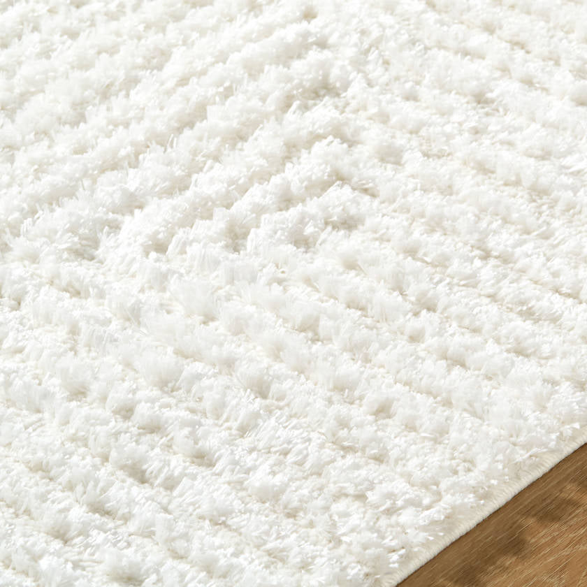 Krystyl Modern White Area Rug