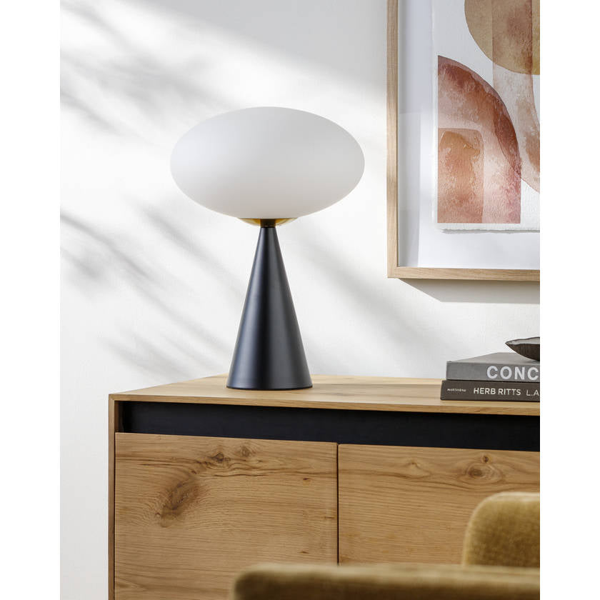 Nicole Modern Metallic - Nickel Table Lamp