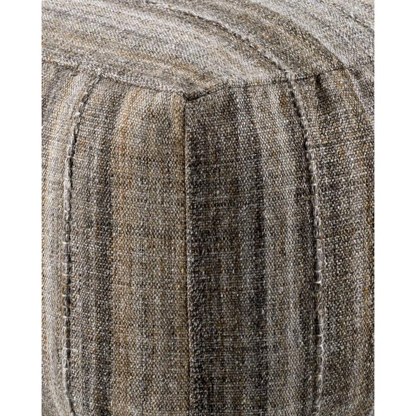 Meganne Dark Brown Pouf