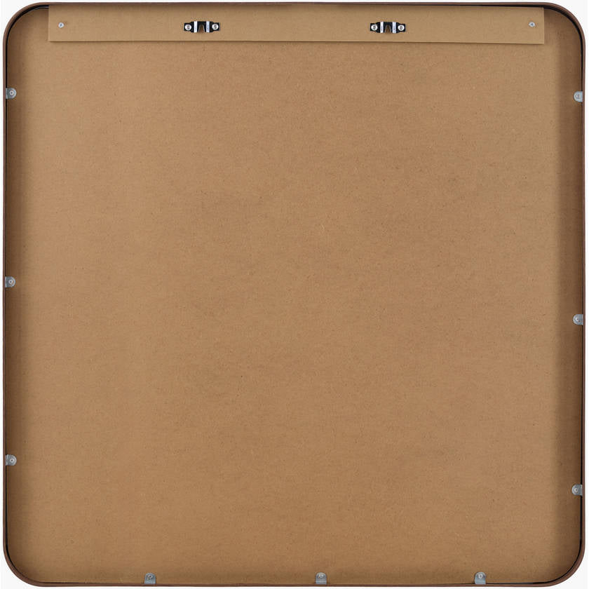 Louvenia Modern Dark Brown Wall Mirror