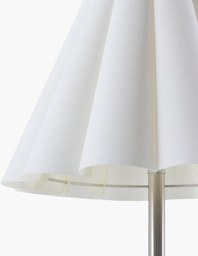Rocio Modern Metallic - Nickel/White Table Lamp