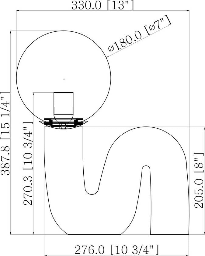 Oosthem Modern Red Table Lamp