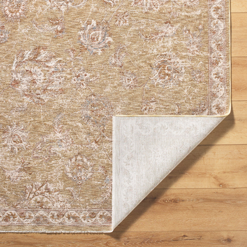 Jamell Traditional Light Brown Area Rug
