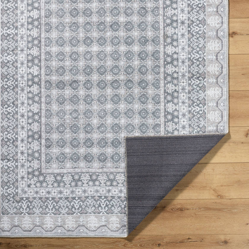 Rainier Cottage Pale Blue Washable Area Rug - Our PNW Home x Livabliss
