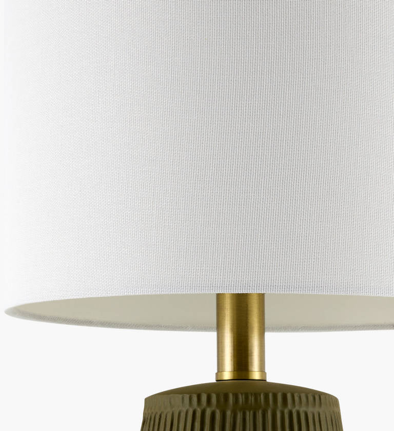 Laneesha Rustic Dark Green Table Lamp