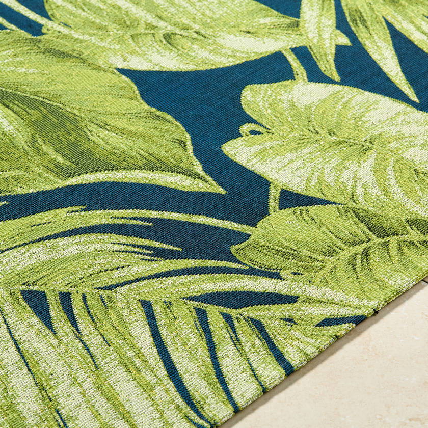 Leroy Coastal Lime Green Area Rug