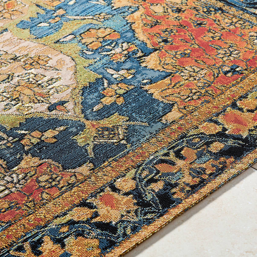 Sesser Traditional Indigo Area Rug