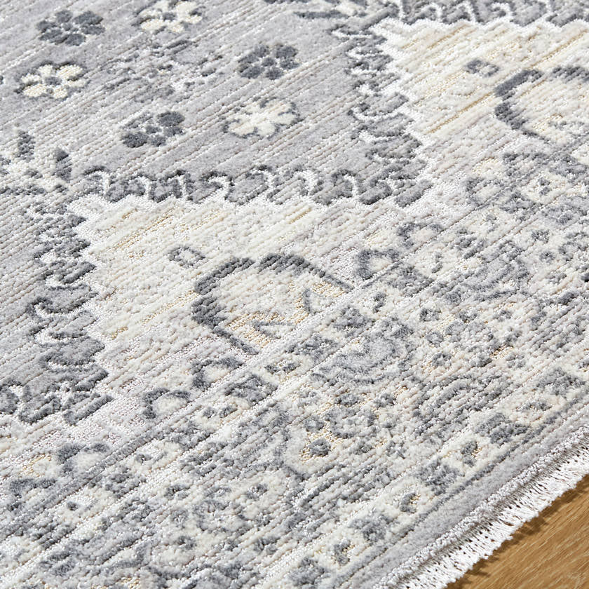 Immanuel Traditional Slate Gray Area Rug