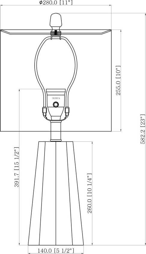 Vanna Modern Orange Table Lamp