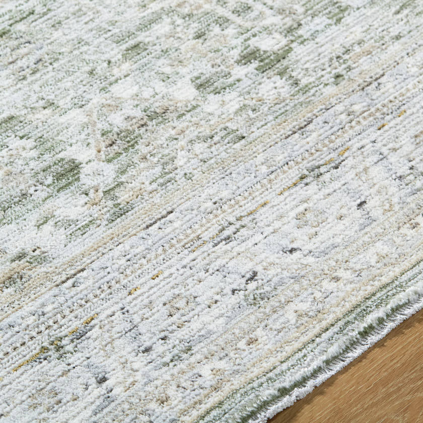 Markeia Traditional Dusty Sage Area Rug