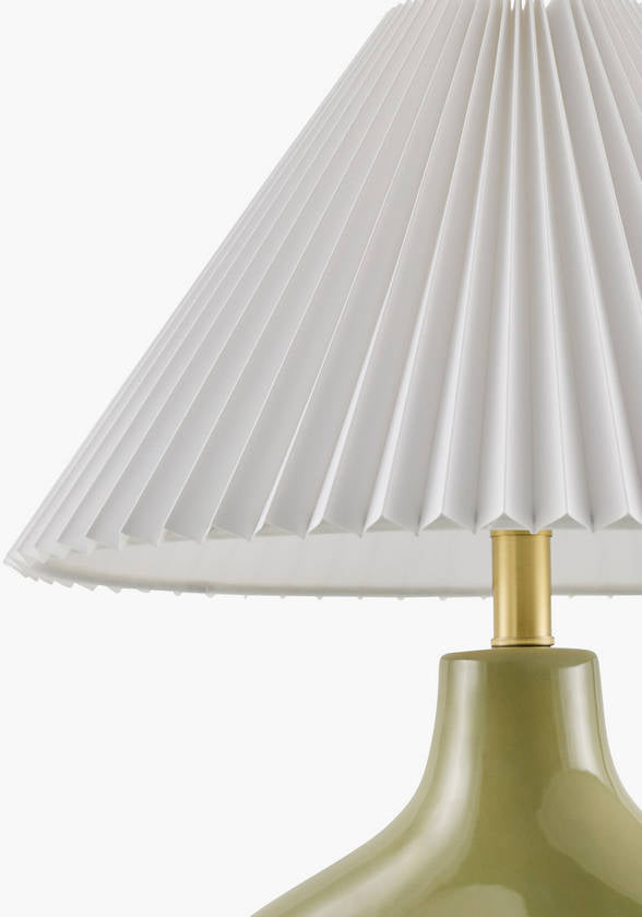 Creig Traditional Green Table Lamp