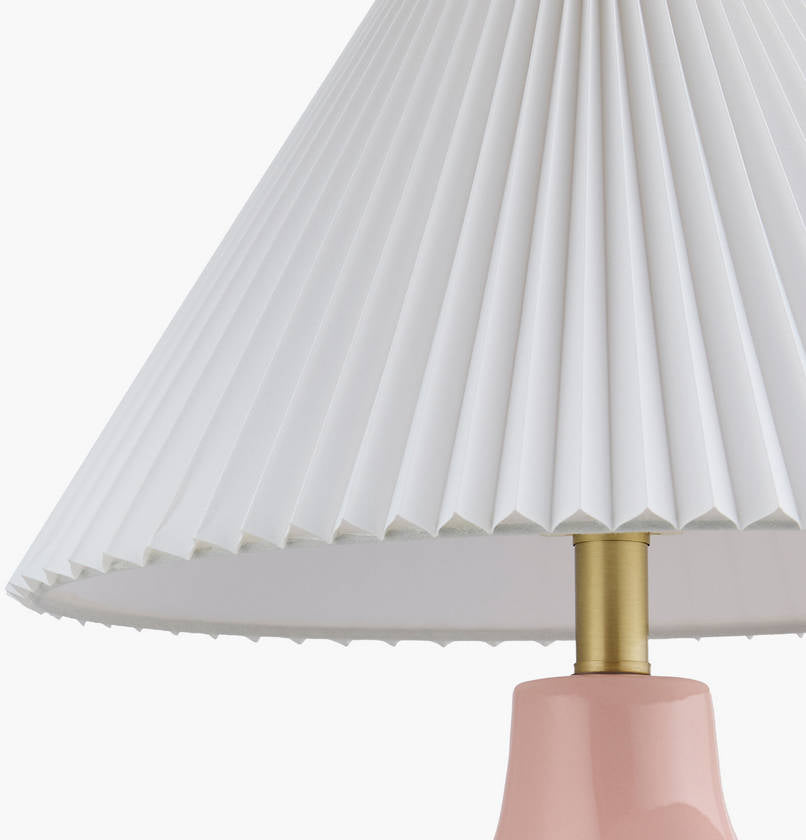 Creig Traditional Pink Table Lamp