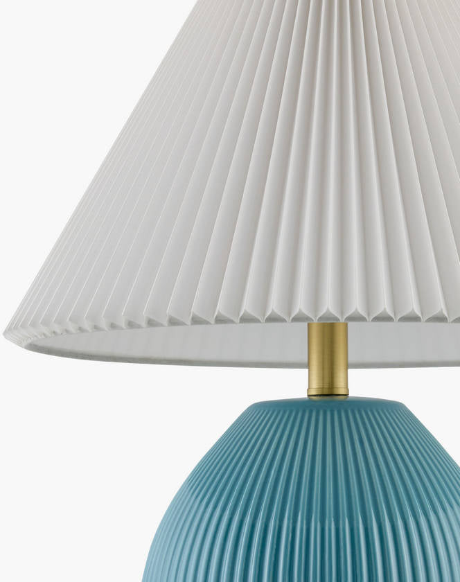 Hammond Modern Aqua Table Lamp