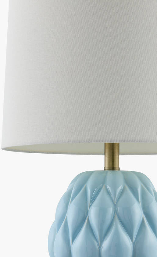 Aliza Cottage Bright Blue Table Lamp