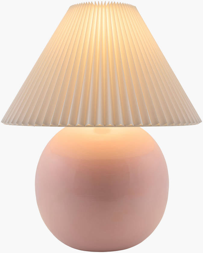 Saundra Traditional Pink Table Lamp