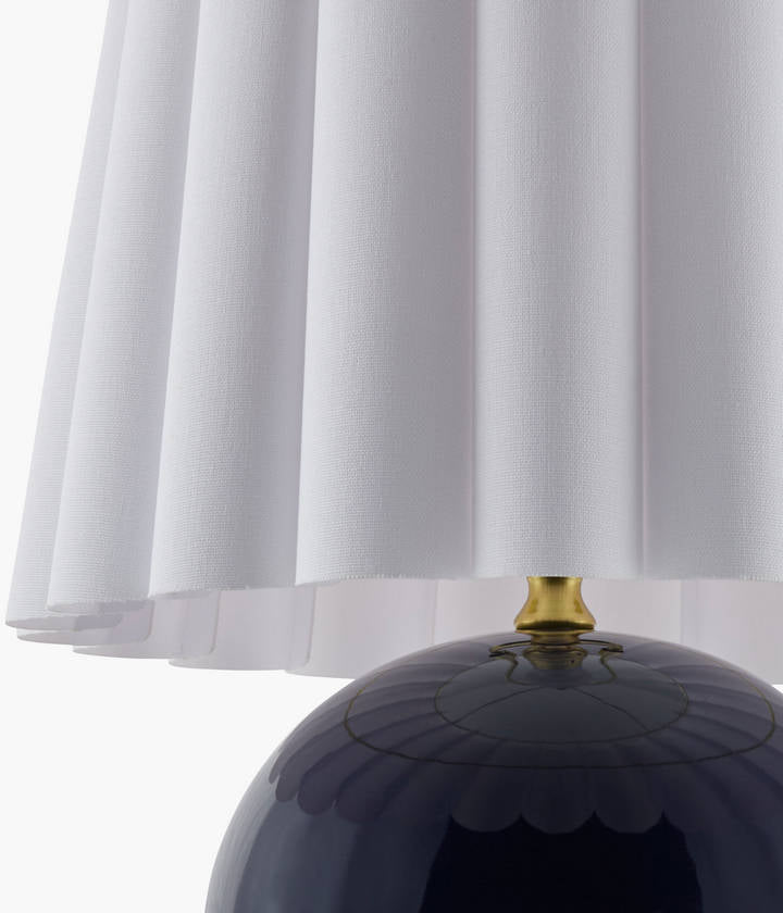 Lajoya Traditional Dark Blue Table Lamp