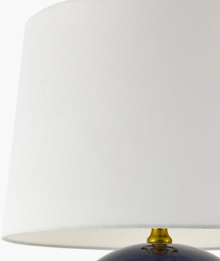 Demetris Traditional Dark Blue Table Lamp