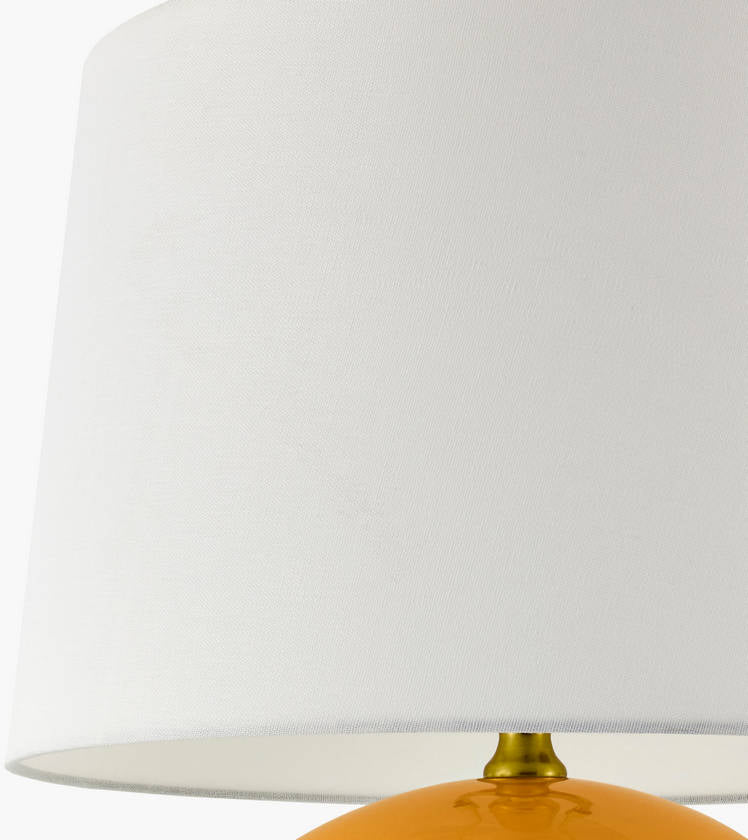 Demetris Traditional Orange Table Lamp