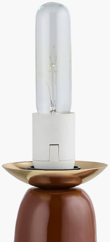 Leslee Cottage Brown Table Lamp