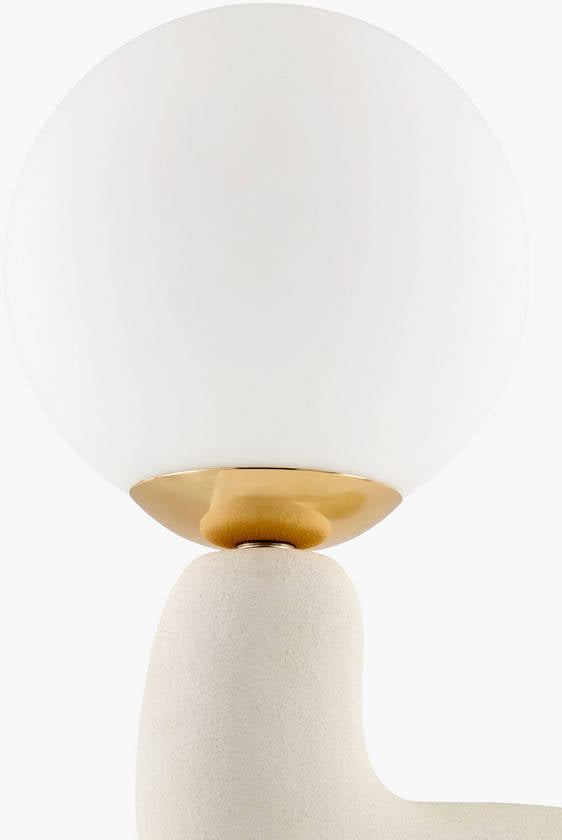 Leslee Cottage White Table Lamp