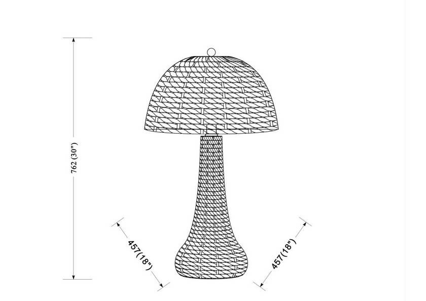 Chelsae Traditional Wheat Table Lamp