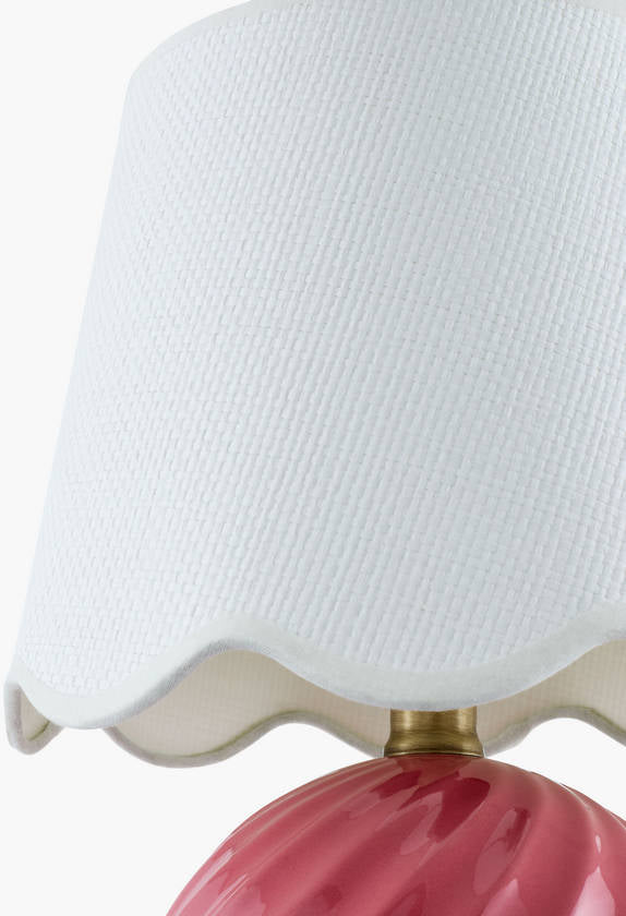 Tyneisha Traditional Pink Table Lamp