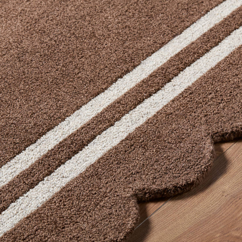 Sanaa Modern Chocolate Area Rug