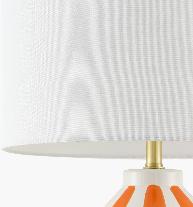 Hyman Modern Orange Table Lamp