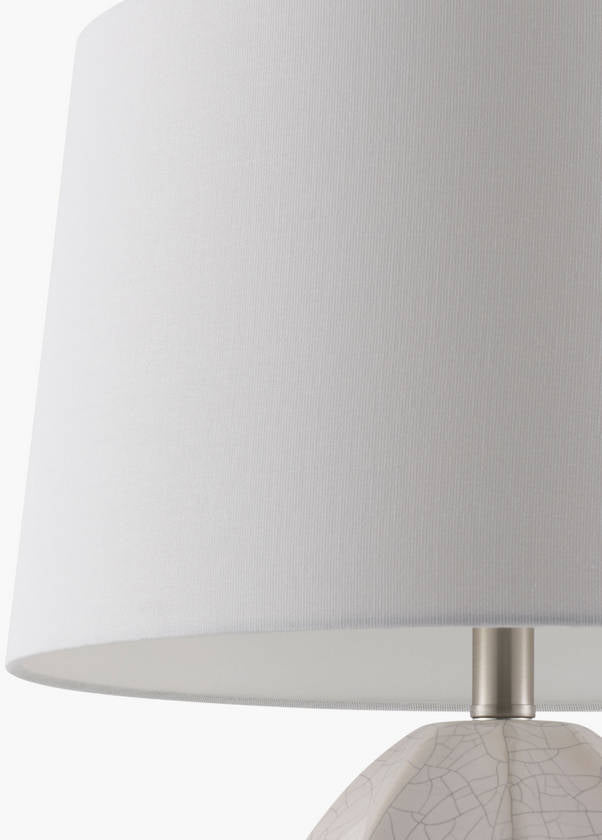 Oracio Traditional White Table Lamp