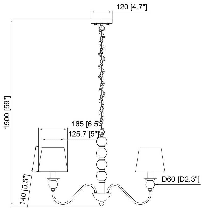 Raheen Rustic Beige Ceiling Lighting