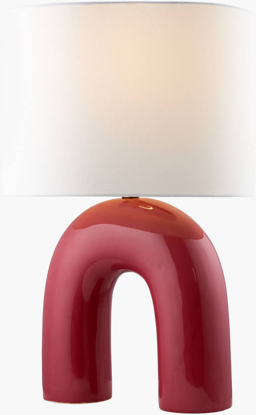 Charlyn Traditional Peach Table Lamp