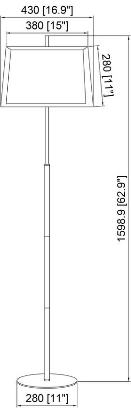 Kotel Traditional Black Floor Lamp