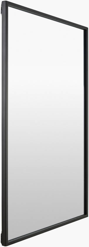 Stickney Modern Black Wall Mirror