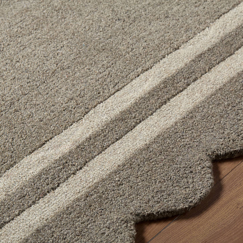Sanaa Modern Stone Gray Area Rug