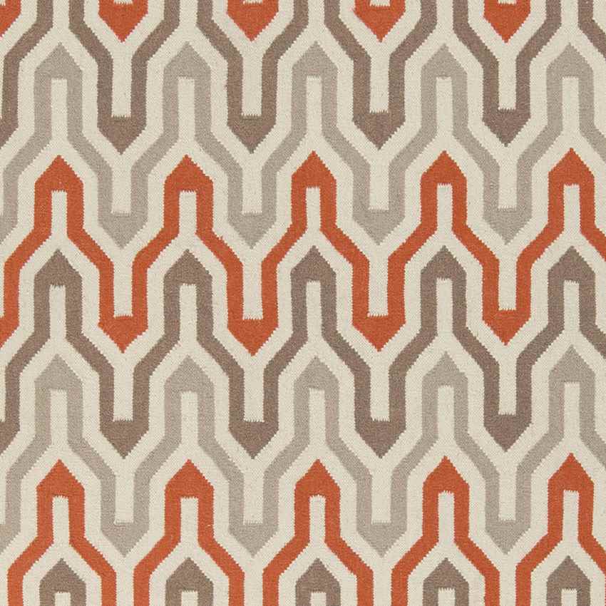 Earle Modern Orange/Taupe Area Rug