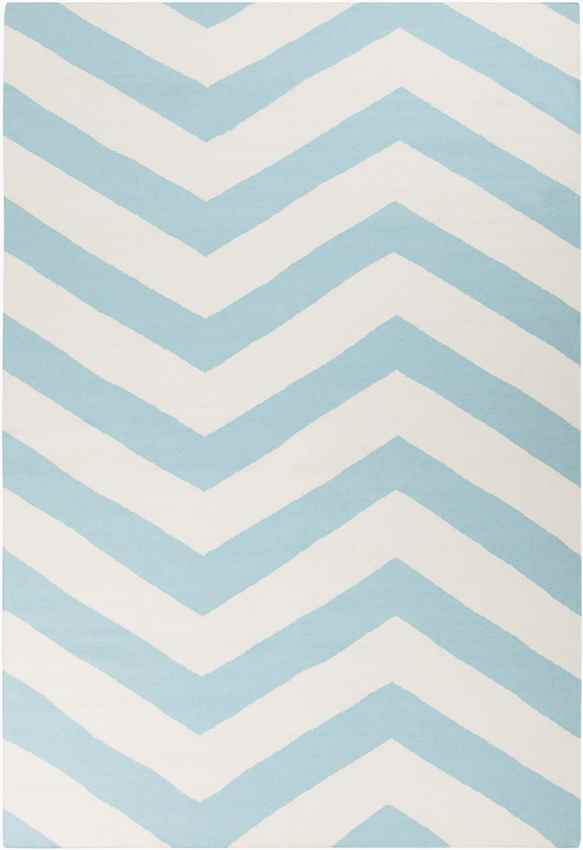 Emelle Modern Blue/White Area Rug