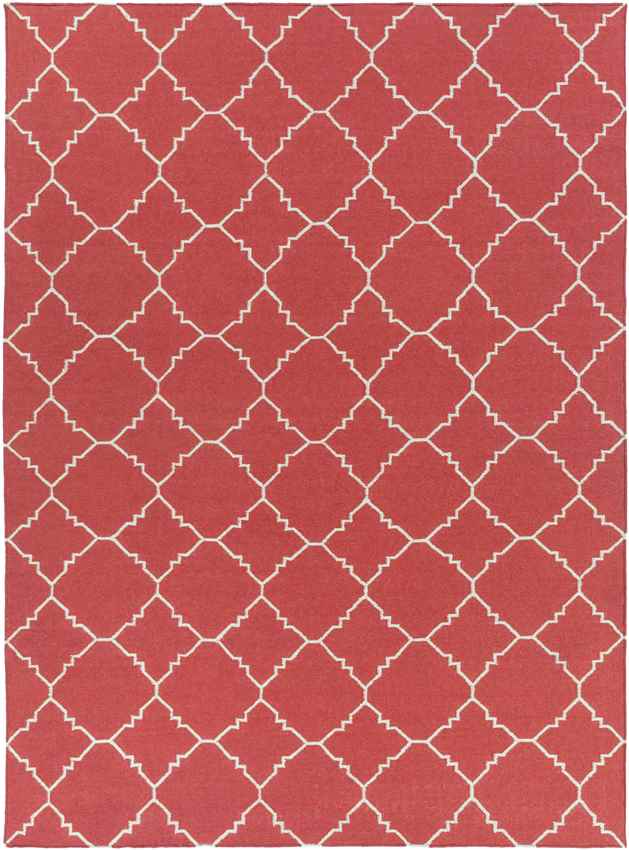 Selwerd Modern Red/Ivory Area Rug