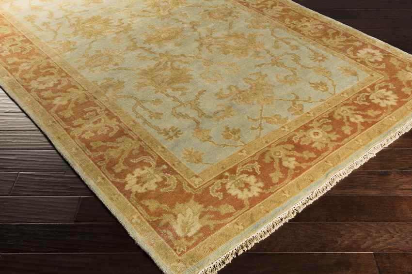 Snow Lake Traditional Blue/Brown Area Rug