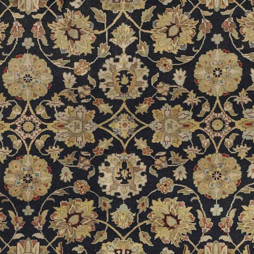 Grantville Traditional Black/Tan Area Rug